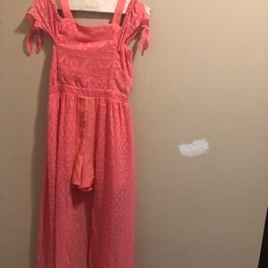 Pink Off-Shoulder Dress